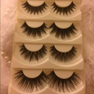 5 different styles of eyelashes